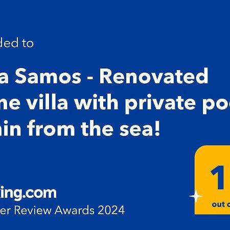 Villa Samos - Renovated Stone Villa With Private Pool- 2 Min From The Sea! Ágios Konstantínos Esterno foto