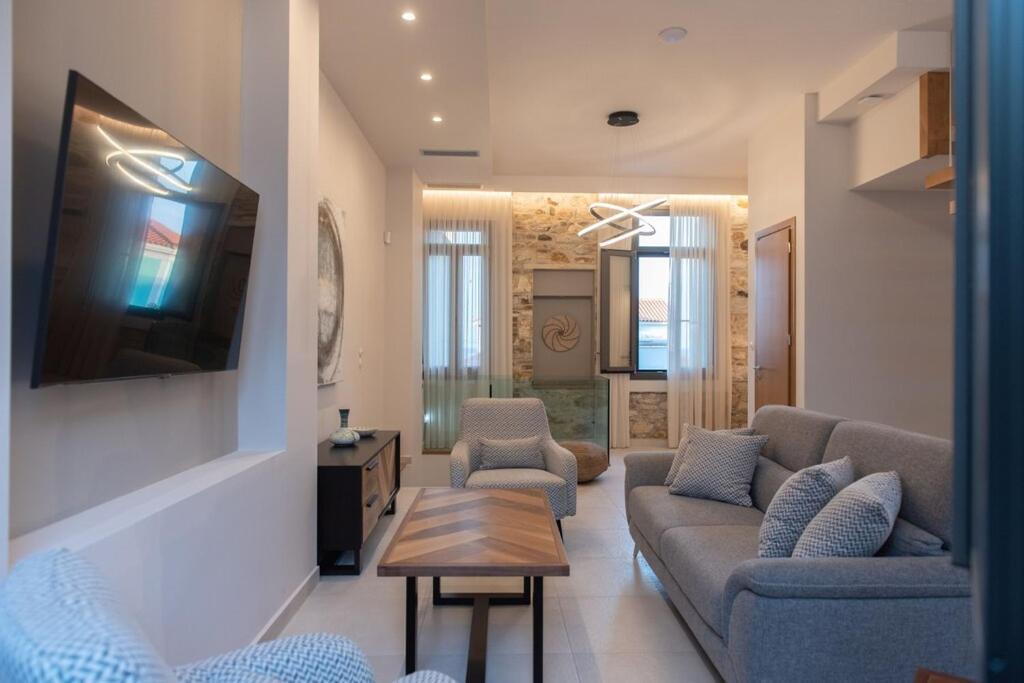 Villa Samos - Renovated Stone Villa With Private Pool- 2 Min From The Sea! Ágios Konstantínos Esterno foto